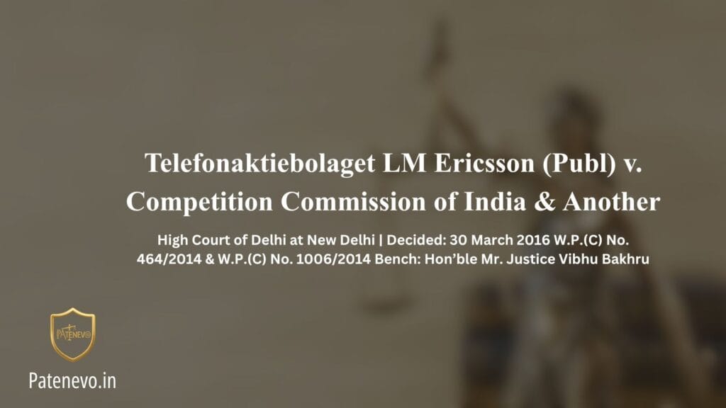 Telefonaktiebolaget LM Ericsson (Publ) v. Competition Commission r
